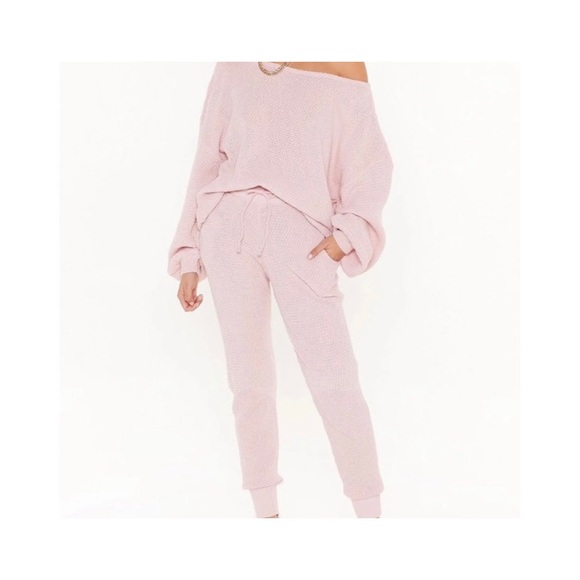 Knit lounger set in pink ✨ - Picture 2 of 5